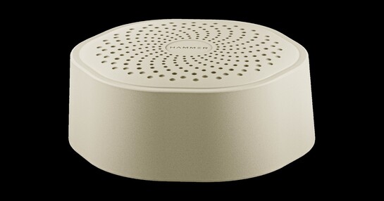 Hammer Drop Go Bluetooth Speaker (5W Output, 32H Playtime, Bluetooth 6.0, Beige)