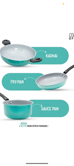 Dozy :-Induction Bottom Non-Stick Coated Cookware Set 