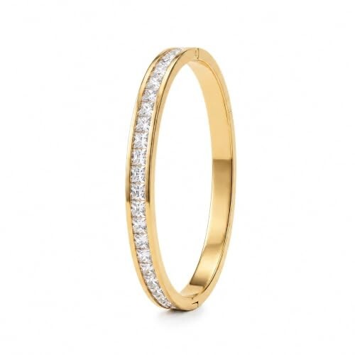 PALMONAS Sparkling Line Bangle Bracelet for Women - Gift for Girls & Women | Waterproof & Anti-Tarnish Bangle Bracelet