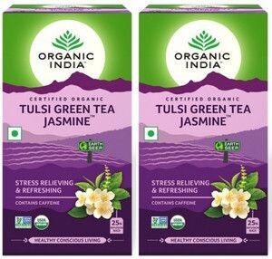 Flipkart Minutes - Organic India Jasmine Tea Bag 25 (Pack of 2)