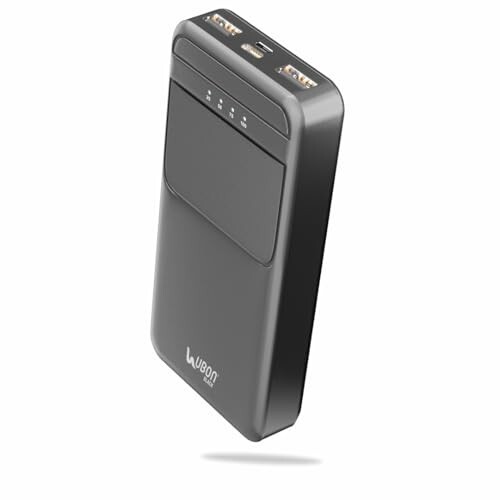 Ubon 20000 mAh 15W Fast Charging Power Bank | Multiple Ports | Smart Ic Protection | for iPhone, Android & Other Devices, Black - PBX2002
