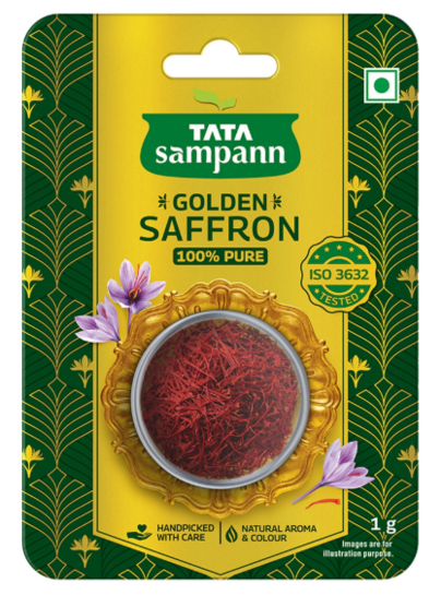 Lowest! Tata Sampan Golden Kesar 1gm @244