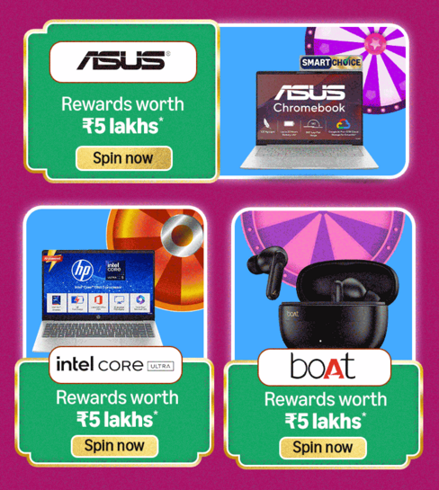 BoAt & Asus Spin And Unlock Rewards 