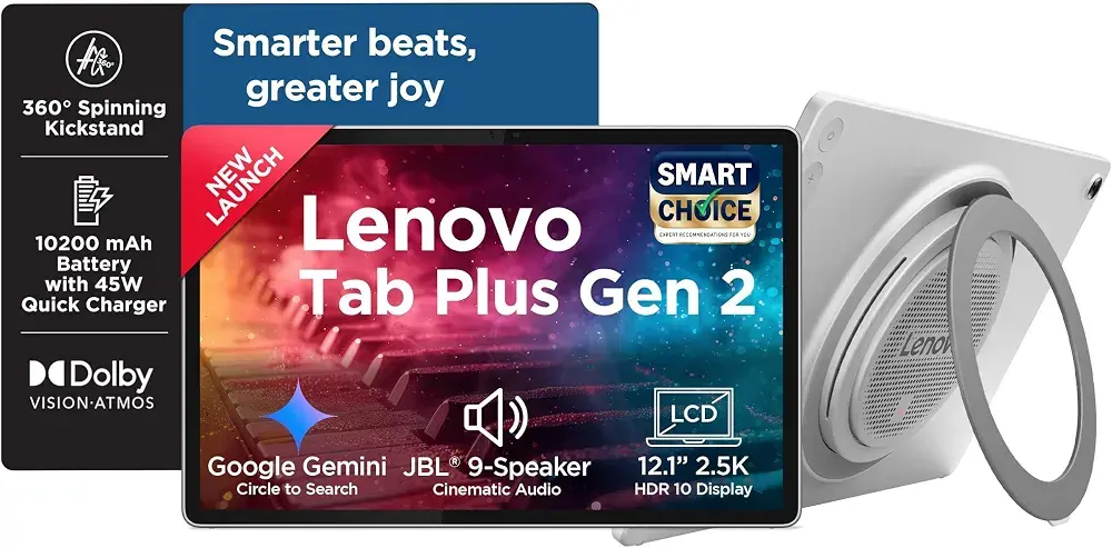 Lenovo Tab Plus Gen 2 {Smartchoice} with JBL 9-unit Speaker System, Wifi only (8GB, 128GB)