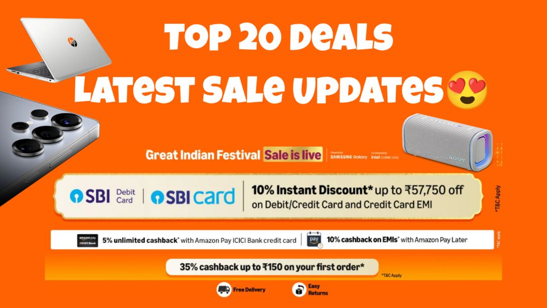 Amazon Great Indian Festival Top 20 Deals & Offer Updates 2026