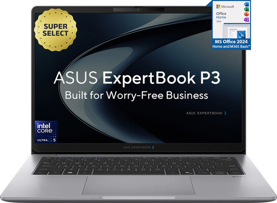 ASUS ExpertBook P3 AI PC IR Cam with 1 Yr ADP Intel Core Ultra 5 225H - (16 GB/512 GB SSD) 14" Laptop