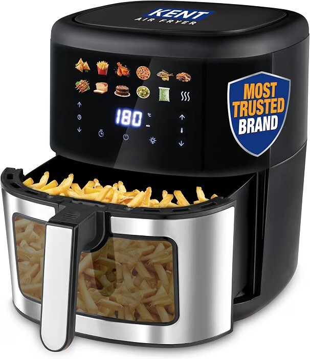 KENT Digital Air Fryer 7L | 1500W | Bake, Grill & Roast | Up to 80% Less Oil Usage