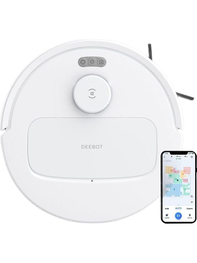 ECOVACS DEEBOT N30 White 2 in 1 Robot Vacuum Cleaner