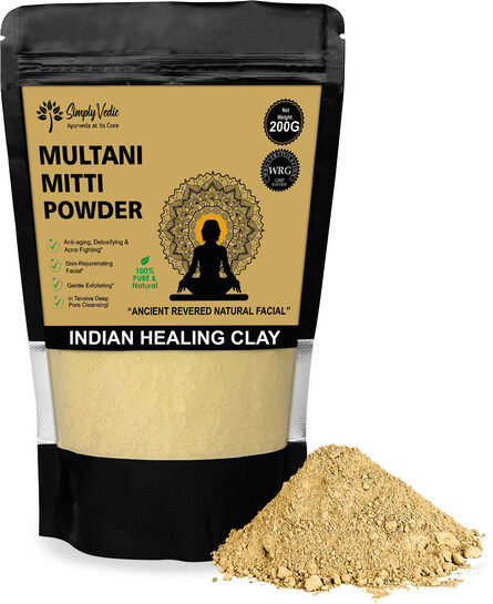 Simply Vedic Multani Mitti Powder 200g @ ₹78 Only | 78% OFF on ₹349 MRP | Now or Never!