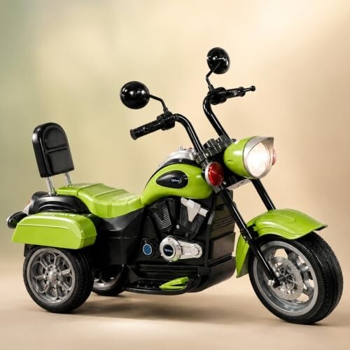 Lifelong Royal Electric Ride On Motor Bike for Kids, Semi Assembled Rechargeable Toy Bike (LLEV99)