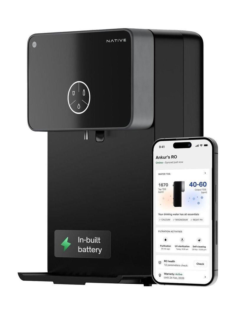 (Lowest!) NATIVE By Urban Company M2 Pro 7 L. RO + UV + Alkaline + Minerals Water Purifier