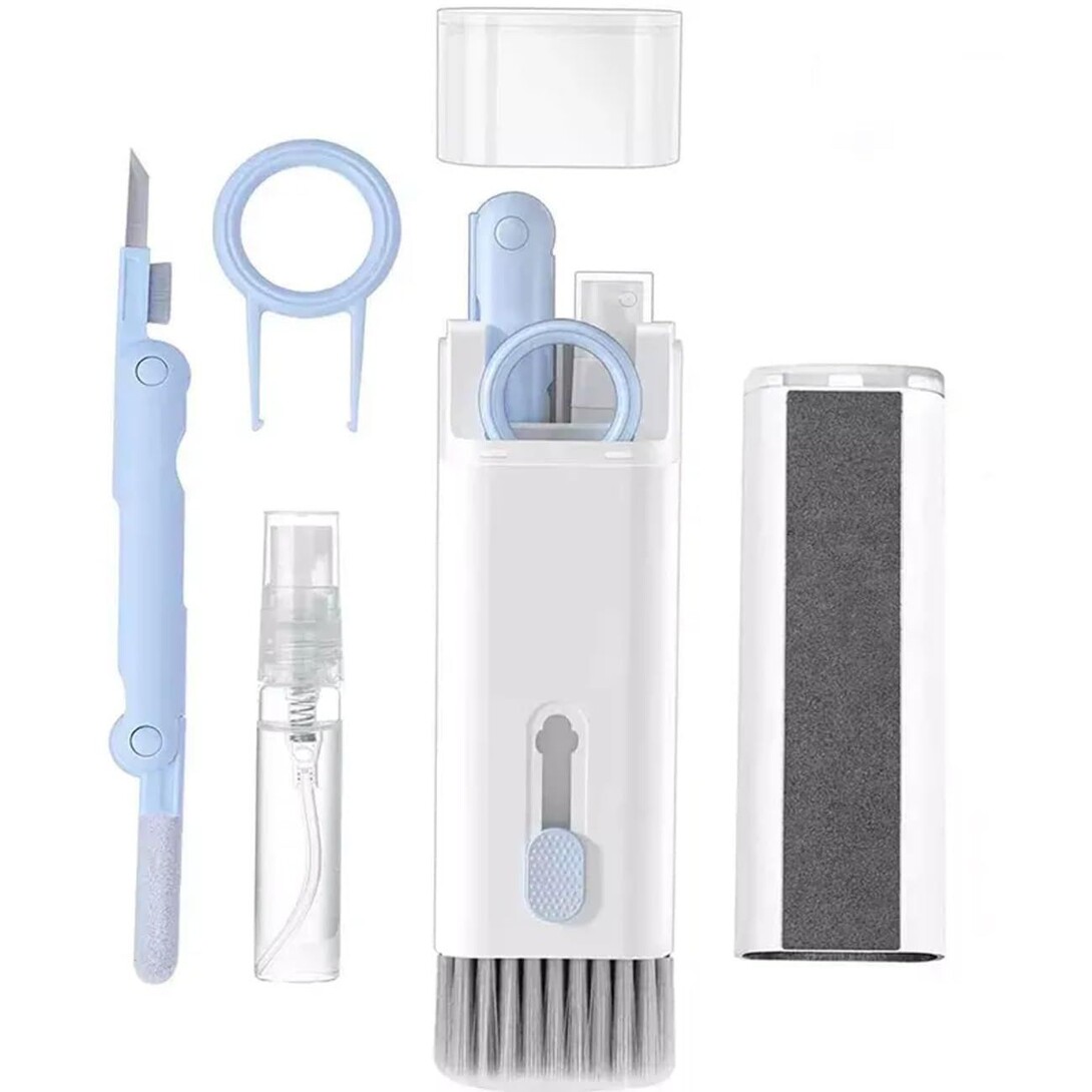 Arto Multifunctional 7-in-1 Electronics Cleaner Kit, Cleans Laptop Keyboards, Mobiles,TWS, Neckbands, Cleaning Pen for AirPod, Earbuds, Headphones, Wireless Earphones (Multicolor)