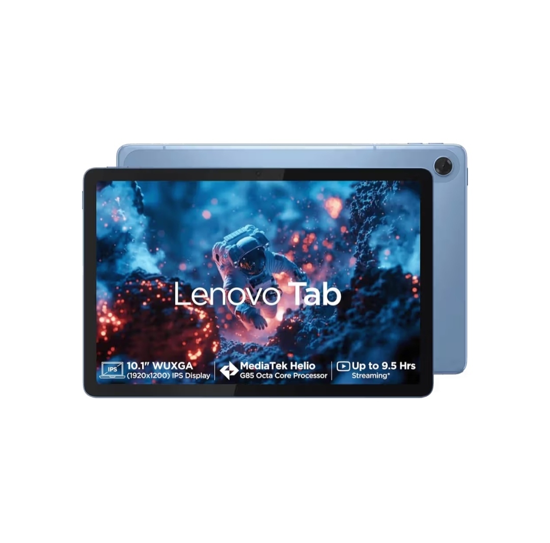 Lenovo Tab | 4 GB RAM & 64 GB ROM | 10.1" IPS Display | Wi-Fi | 8 MP Rear Camera | Polar Blue on Instamart:
