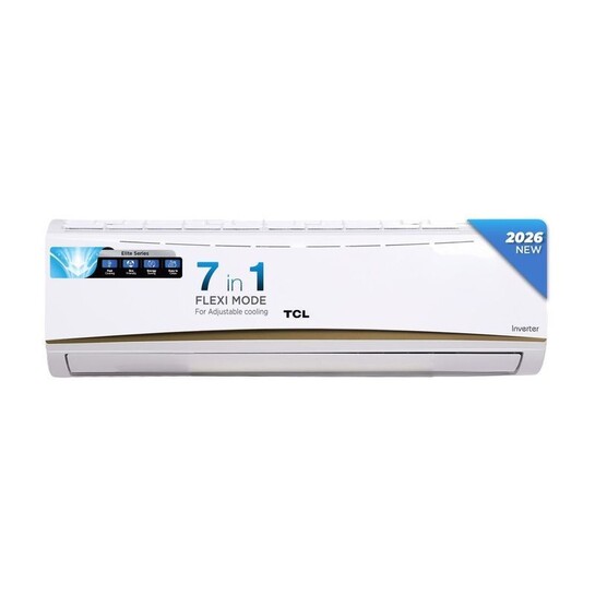 TCL 2026 Model 1 Ton 3 Star Split Inverter 7 Step Convertible with Powerful and Fast cooling, 4 Ways Swing, Blue Fin and Fungal Protection, Energy saving, Silent Operation AC