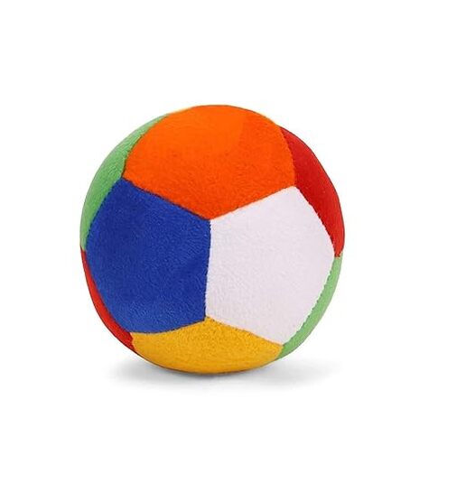 Babique Ball Rattle Sound Soft Toy for Kids Baby Boy Girl Birthday (10 cm)