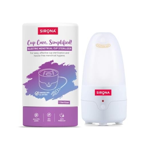 Sirona Electric Menstrual Cup Sterilizer - Pack of 1 | Steam ...