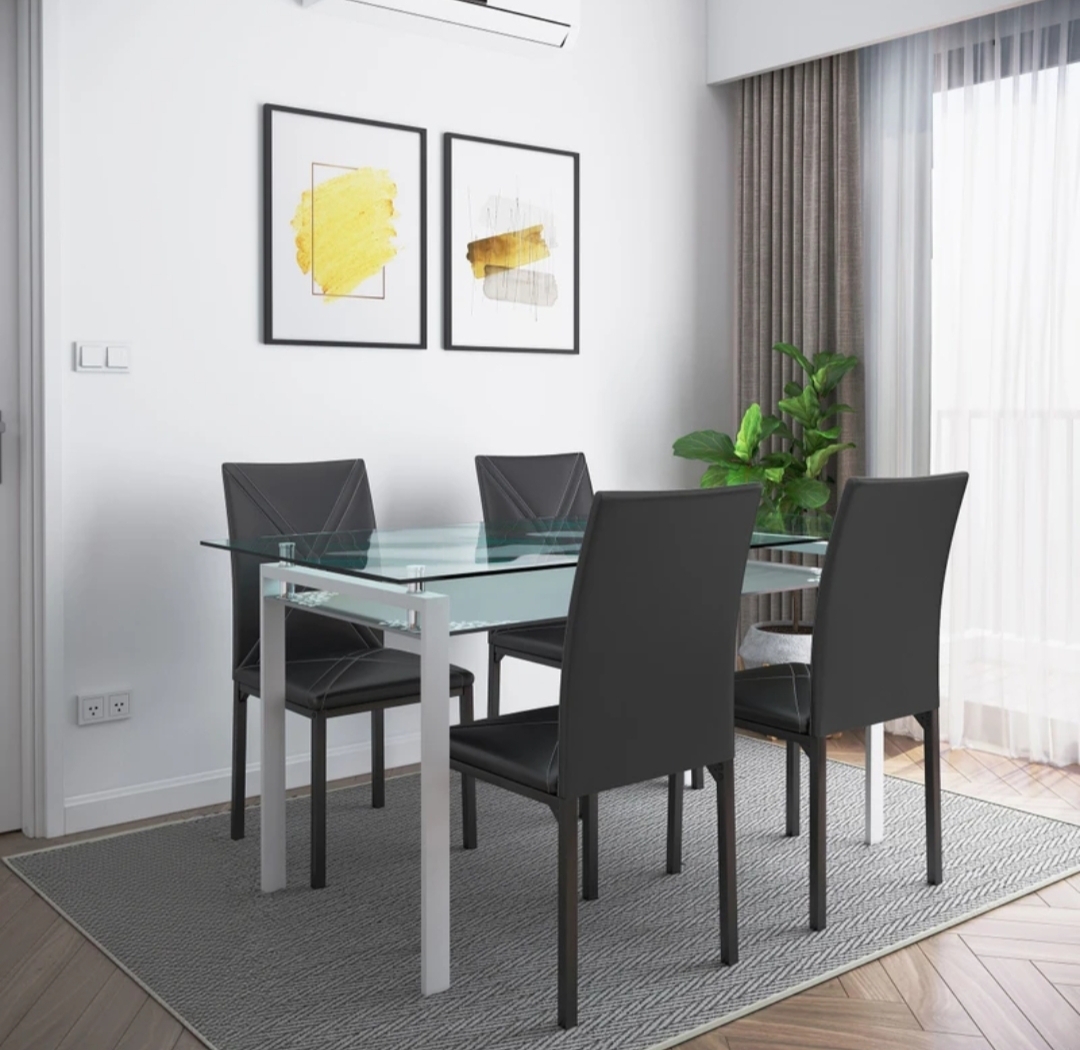 Flipkart Perfect Homes Luzon Metal 4 Seater Dining Set