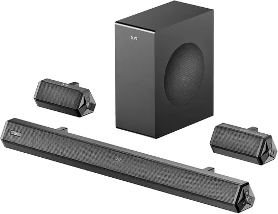 boAt Aavante Bar Prime B160 Subwoofer and Dual Rear Satellites,160W RMS Output