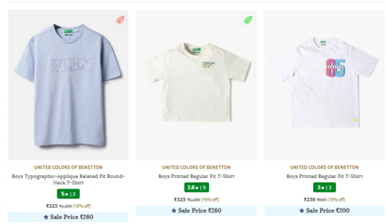Buy united-colors-of-benetton upto 75% off