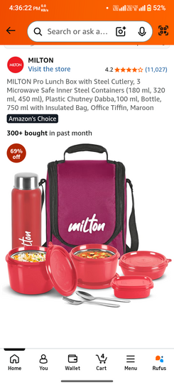 Milton tiffin set