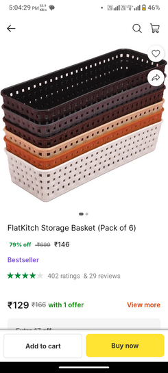 Flatkitch storage basket