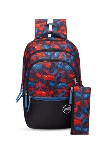 Lavie Sport Race Backpack | 22 Liters | Rain Cover | Gift for Boys & Girls