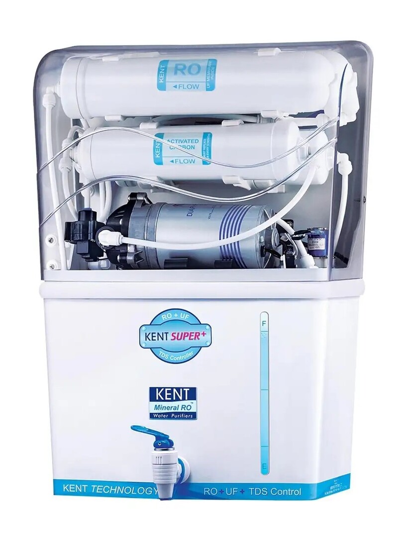 KENT SUPER+(11005) 8 L RO + UF Water Purifier (White)