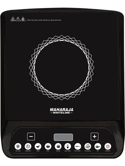 MAHARAJA WHITELINE 1300 W Induction Cooktop Touch Panel (Black, IC-130)