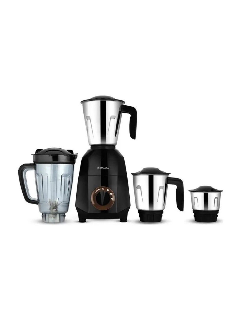 BAJAJ Rex Dlx Ninja Series 750 W Juicer Mixer Grinder (410643 | 4 Jars | Black/Brown)