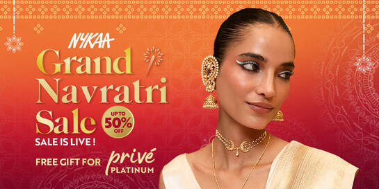 Nykaa Grand Navratri Sale: Up to 50% Off + Exclusive Free Gift For Privé Platinum Users