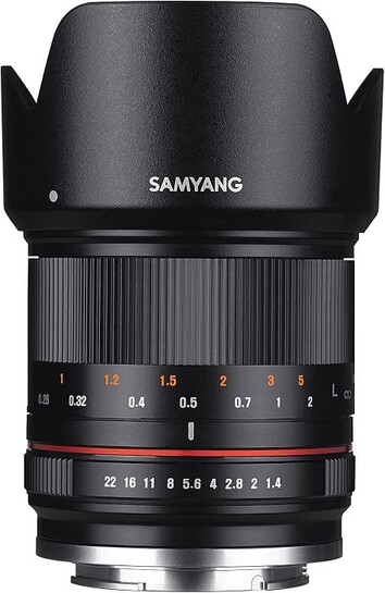 Samyang 21 mm F1.4 ED AS UMC CS Wide Angle Lens for Mirrorless Camera, Fuji X Black