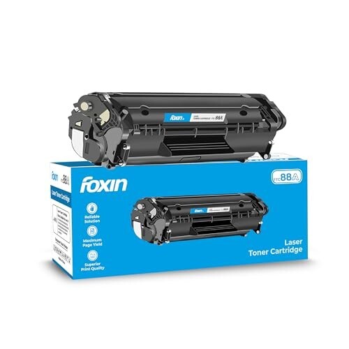 FOXIN FTC 88A/CC388A Black Laser Toner Cartridge Compatible for HP Laserjet Printer M1136, MFP, P1007, P1106, P1108, P1008, M1213nf, MFP, M126nw MFP, M1218nfs, M128fw MFP, M128fn , MFP, M226DW, M226DN