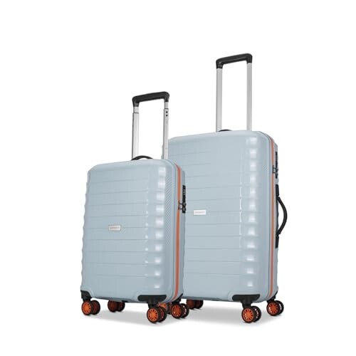 Aristocrat Altitude Set of 2 (Cabin+Medium) Trolley Bags, Surf Spray