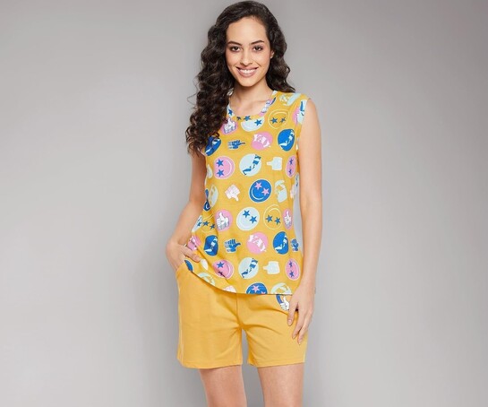 Clovia Women's Cotton Pajama Set