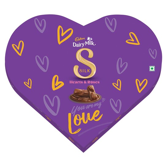Zepto - Cadbury Dairy Milk Silk Heart Shaped Chocolate Gift Box