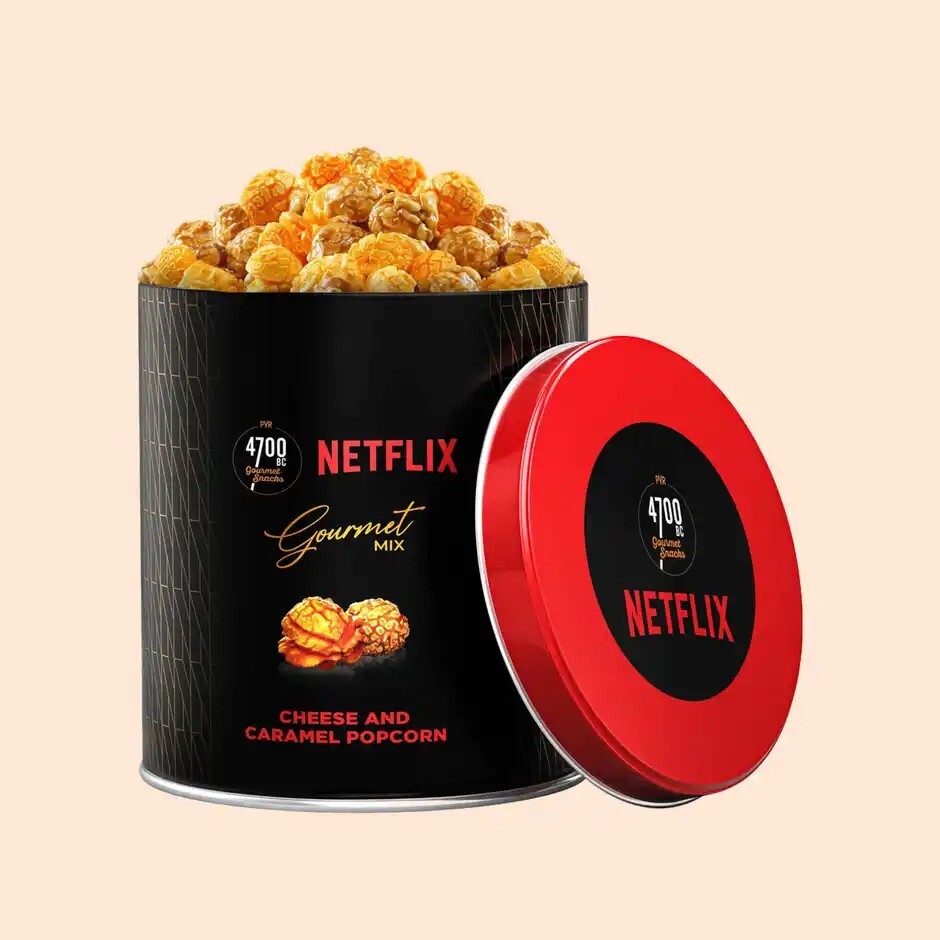 Zepto: Netflix Gourmet Cheese & Caramel Popcorn Tin 200g (Location-Specific)