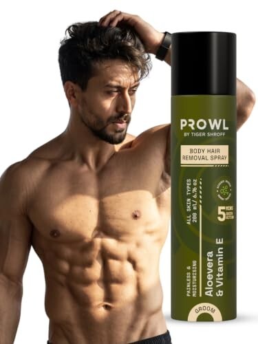 PROWL by Tiger Shroff Body Hair Removal Spray for Man | 200ml [50% coupon]