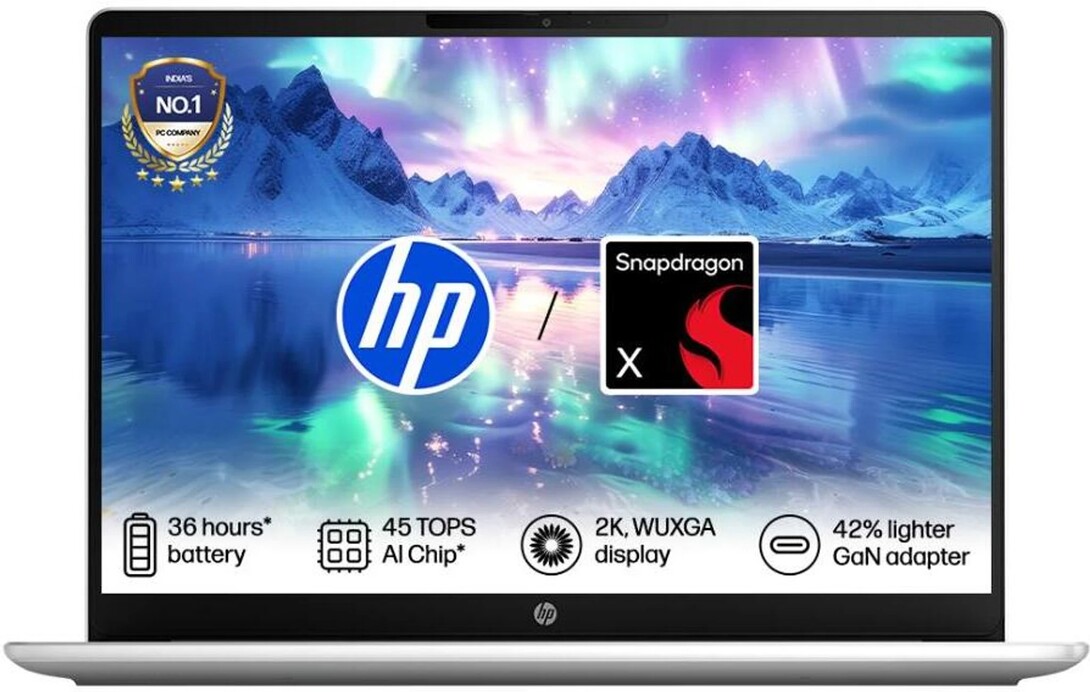 HP Omnibook 3 Next Gen AI PC Snapdragon X - (8 GB/512 GB SSD/Windows 11 Home) 14-hz0056QU Laptop