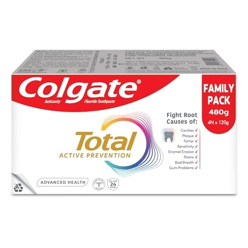 Colgate Total Advanced Health Anti-germ Toothpaste, 480g, Tooth Paste (Combo Pack Offer)