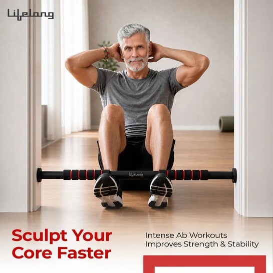 Lifelong Adjustable Pull-Up Bar For Home Gym | Best For Kids, Men...more