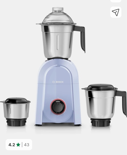 Bosch CosMixx Pro 750W Mixer Grinder @ Just ₹1,754