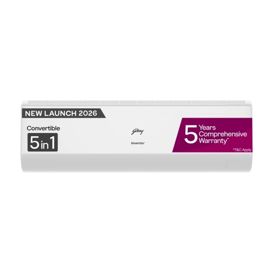 Godrej  2026 Model 1.5 Ton 4 Star Split Inverter with 5-in-1 convertible 