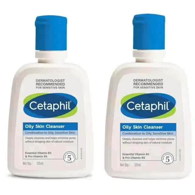 Cetaphil Oily Face Wash, Pack of 2, 125 ml