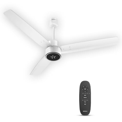 Havells FAB BLDC LED Ceiling Fan 1200 mm, 5 star, Air Flow:235 CMM, 3 Year Warranty, White
