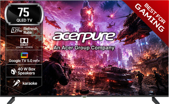 Acerpure NITRO 189.2 cm (75 inch) QLED Ultra HD (4K) Smart Google TV