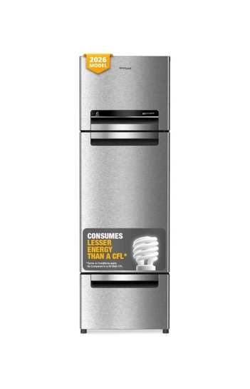 Whirlpool 270 L Frost Free Triple Door Refrigerator with Zeolite Technology, Microblock Technology (Alpha Steel, FP 313D PROTTON ROY ALPHA STEEL (Z))