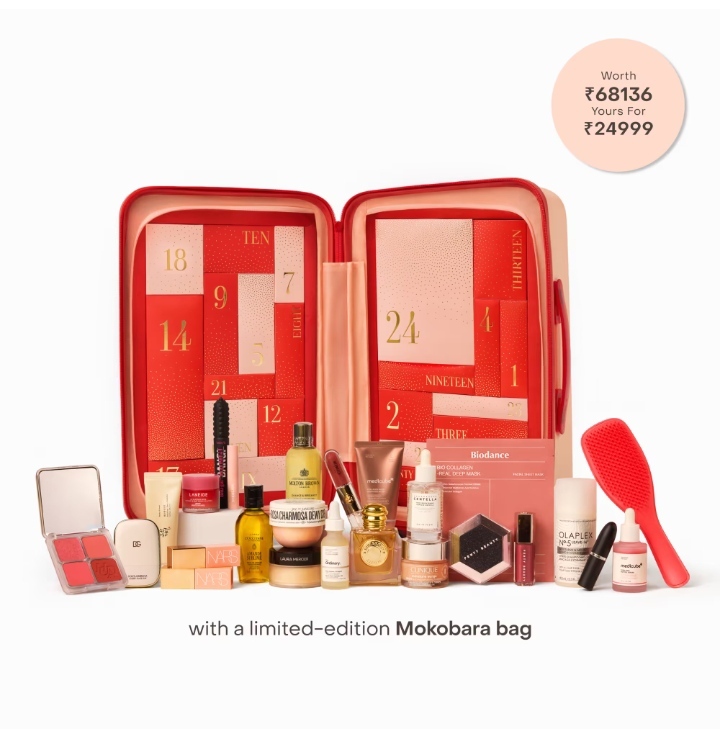 Tira Advent 24 Days Of You 2026 (Worth ₹68,163) | Includes Mokobara Cabin Bag