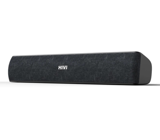 Mivi Fort S16 with Dual Full Range Drivers, 6Hrs Playback, Voice Assistant 16 W Bluetooth Soundbar (Black, 2.0 Channel)