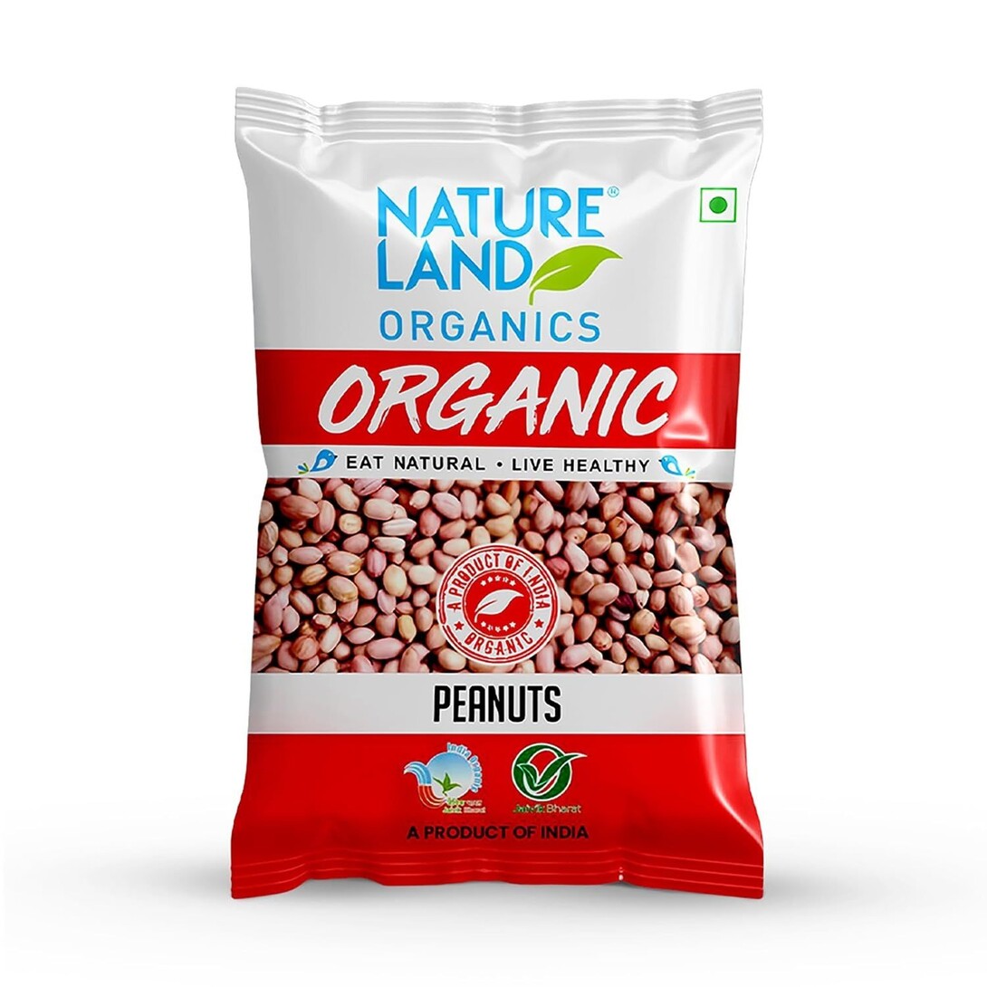 Fresh - Natureland Organics Whole Peanuts / Groundnuts 500 Gm(location specific)