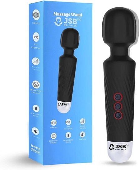 JSB HF56 Pro Cordless Rechargeable Body Massager Handheld with Flexible Silicon Head Vibration